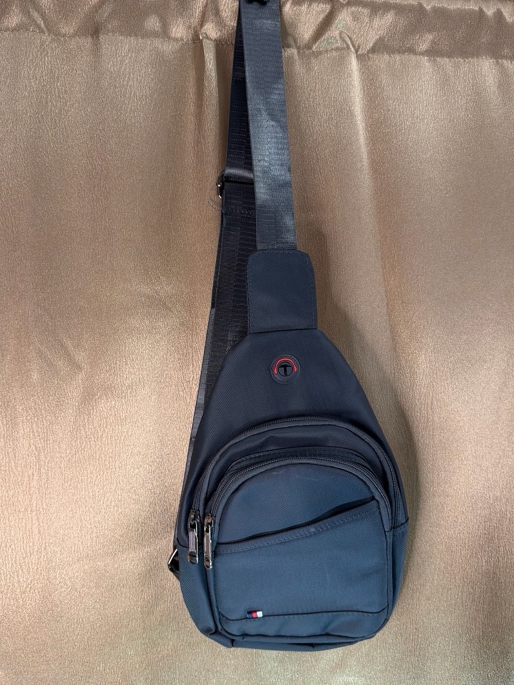 Men's Navy Crossbody Sling Bag - Compact Everyday Carry